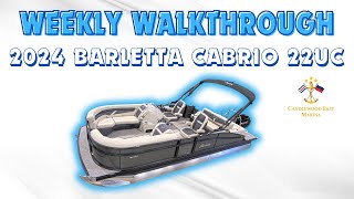 2024 Barletta Cabrio 22UC Walkthrough [upl. by Goldenberg462]