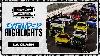 Late yellow sets up greenwhitecheckered at the Busch Light Clash  Extended Highlights [upl. by Kenzie]