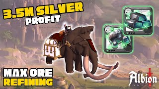 Refining Without Transport  Max Ore Refining  Albion Online [upl. by Honeywell242]