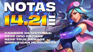 TFT NERF Open Fort amp Cambios a Headliners  Parche 141 [upl. by Hamirak813]