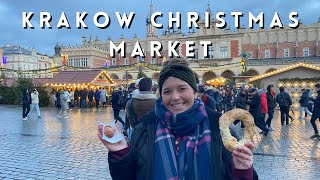 Krakow Christmas Market  Trying Polish Food [upl. by Chloras]