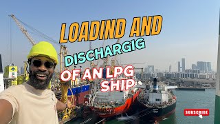 How LPG liquefied petroleum gas tanker shipvessel load and discharge and harbor movement [upl. by Jat]