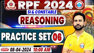 RPF Vacancy 2024 RPF SI Reasoning Practice Set 06 RPF Constable Reasoning Class Rahul Sir [upl. by Ellan]