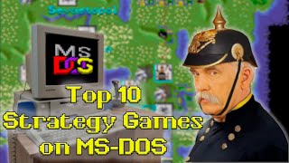 Top 10 Strategy Games for MSDOS [upl. by Yrrak]