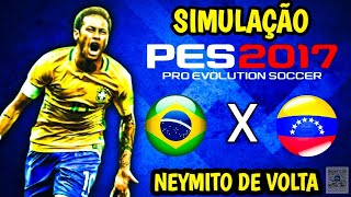 SIMULAÇÃO BRASIL X VENEZUELA  PES 2017 WINLATOR  GAMEPLAY [upl. by Ibloc]