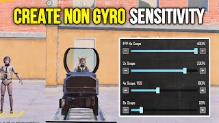 NON GYRO SENSITIVITY SETTINGS 2024 ✅ ZERO RECOIL  CODE 🔥 [upl. by Annaiv]