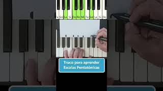 Truco para aprender quotEscalas Pentatónicasquot pianoparaprincipiantes pianotutorial escalapentatonica [upl. by Lateehs]