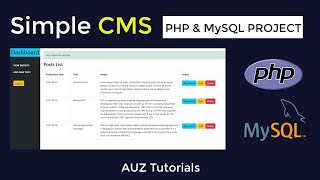 🚀 How to Build a Basic CMS with PHP and MySQL for a Blog Website [upl. by Carpio871]