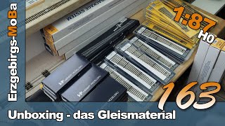 Folge 163  Unboxing  das Gleismaterial  angepasster Gleisplan  DR 187 H0  Deutsch [upl. by Davison854]