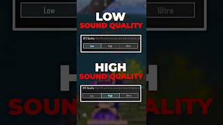 Low vs High vs Ultra Sound Quality  BGMI All New Basic amp Advance SETTINGSCONTROLS  BGMI [upl. by Lluj]