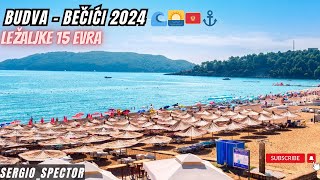 Becici i Budva obilazak plaže cene novi kružni tok u Budvi gužve leto 2024 summer budva [upl. by Kin584]