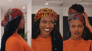 HOW TO TIE A HEADWRAPTURBAN TUTORIAL  4 QUICK AND EASY STYLES  Kiitana [upl. by Marga]