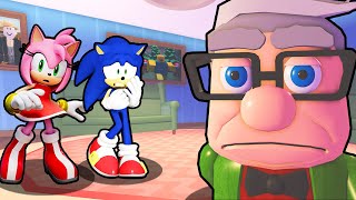 SONIC AND AMY VS TEAM GRANDPA ESCAPE IN ROBLOX [upl. by Rashida]