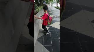 Skateboard VS Walking to School Which is FASTER [upl. by Oilcareh]