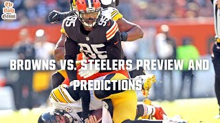 BROWNS VS STEELERS PREVIEW AND PREDICTIONS  The Daily Grossi [upl. by Ivory658]