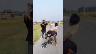 Unbelievable Inline Stunts That Will Shock You 😱🛼 skating skate skater shorts skateboarding [upl. by Evelc]