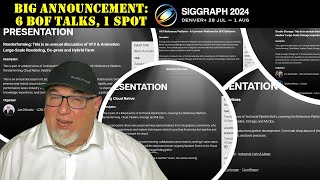 SIGGRAPH 2024 ANNOUNCEMENT 6 VFXAnimation Birds of a Feather Talks  A Conference within SIGGRAPH [upl. by Euqinahs]