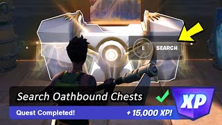 Search Oathbound Chests  Fortnite Chapter 4 Quests [upl. by Abihsot]