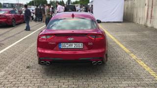 2017 Kia Stinger GT startup and revving [upl. by Eedyak]