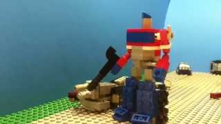 LEGO TRANSFORMERS Optimus Prime VS Megatron [upl. by Nnahtur]