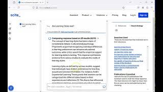 SCITE Assistant An AI Tool Answers to Research Questions from Published Scholarship No Audio [upl. by Yrailih]