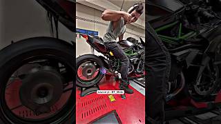 Gokil Tes Dyno Ninja H2 Vs Ducati V4 Sp ninjah2r ducativ4sp [upl. by Zurciram]