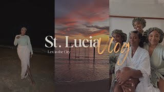 ST LUCIA VLOG SANDALS ALLINCLUSIVE RESORT DESTINATION WEDDING AND A LOT OF FOOD  Alexis Chanté [upl. by Gentille]