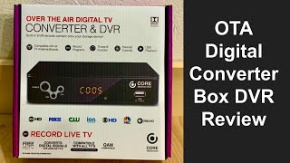 Core Innovations OTA Digital TV Converter Box DVR Review  DTV Converter Box with PVR Recording [upl. by Loren]