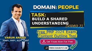 PMP Build a Shared Understanding PMP Exam Content Outline  PMP 2024 Video 7 [upl. by Aurlie]