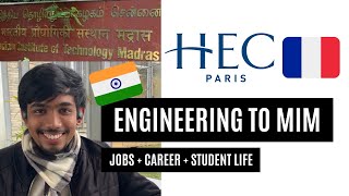 IIT to HEC Paris  Masters in Management  Engineering to Management  Student life [upl. by Flannery]