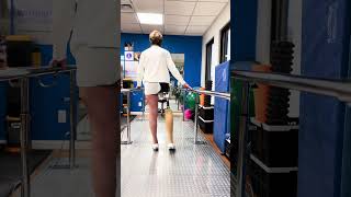 Diane a Hip Disarticulation Amputee walks with Prosthesis [upl. by Syramad]