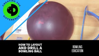 How to Layout and Drill a Bowling Ball  Pro Shop [upl. by Htabazile285]