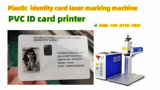 pvc id card printer  plastic identity card laser marking printing machine idcard laserprinter [upl. by Nej941]