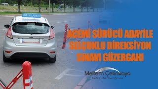 Acemi Sürücü Adayı ile Selçuklu Direksiyon Sınavı Güzergahı [upl. by Zobe]