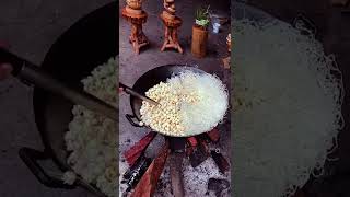 Make a pot with rice noodles and popcorn which one do you think is delicious shorts FoodTk [upl. by Eiderf]