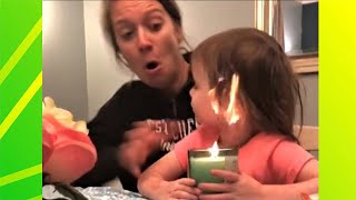 Kids and Babies Blowing out Birthday Candles fail II funny baby videos [upl. by Templia]