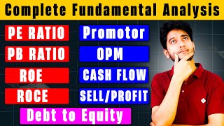 Stocks Fundamental Analysis Ratio  PE Ratio PB ROE EPS PEG [upl. by Niawtna818]