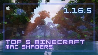 Top 5 Minecraft Shaders 1165 Mac amp PC  Tutorial UPDATED [upl. by Ahsyekat]