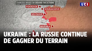 Guerre en Ukraine  la Russie continue de gagner du terrain [upl. by Ayanat]