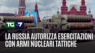 La Russia autorizza esercitazioni con armi nucleari tattiche [upl. by Tnomad]