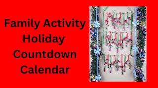 Family Activity Holiday Countdown Calendar [upl. by Sup308]