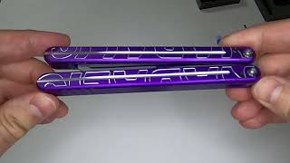 Nabalis Lightning Purple Balisong Trainer Unboxing [upl. by Grinnell]