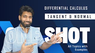 Tangent And Normal  One Shot  Differential Calculus  Bsc 1st Semester  BSc First Year  CCSU [upl. by Yemirej]