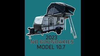 THE NEW 2023 NOBO 107 GO ANYWHERE IN THIS TRAVEL TRAILER SORRY FOR THE MESSED UP FOOTAGEAUDIO [upl. by Concha652]