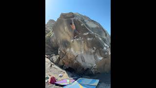 Fort Ross Bouldering  Living a Nightmare V7 [upl. by Ynattyrb11]