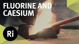 Reacting Fluorine with Caesium  First Time on Camera [upl. by Eiramnna]