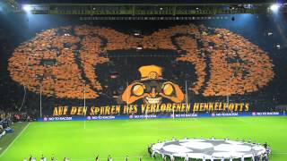 Auf den Spuren des verlorenen Henkelpotts  Borussia Dortmund vs Malaga 32  090413  BVB Choreo [upl. by Thin]