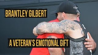 Brantley Gilbert Given a Wounded Veterans Purple Heart [upl. by Llehsim802]