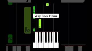 【簡単ピアノ】Way Back Home 時計の針を巻き戻すように Shorts [upl. by Picker]