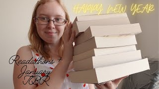 2023 Readathons  January TBR [upl. by Orecic476]